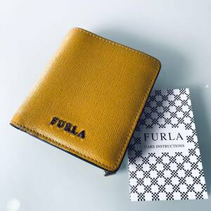 1円〜● 極美品 ●FURLA フルラ● 財布 カードケース 札入れ●レディース ビジネス レザー レザー ウォレット ファスナー メンズ