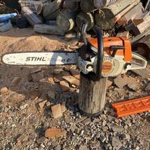 STIHL スチール エンジンチェーンソー プロ用　MS240 バー40cm エンジン快調動画　キャブ　燃料ホース　フィルター　タンクOリング新品_画像1