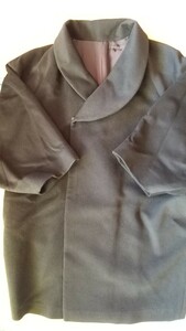 新品　和装コート　ヘチマ襟　ラグラン袖　カシミヤ100％　黒　ブラック　サイズM