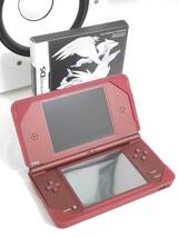 送料無料　中古　ニンテンドーDSi LL ワインレッド　ポケットモンスター ブラック_画像1