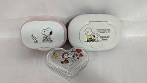 【H2366】 SNOOPY スヌーピー ウエットティッシュケース/大・小/ガラスケース 中古