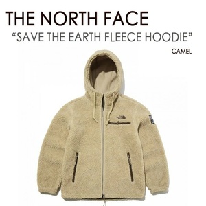 新品　正規品　ノースフェイス　SAVE THE EARTH FLEECE HOODIE ホワイトレーベル リモフリースパーカー 韓国限定 キャメル NJ4FM67B