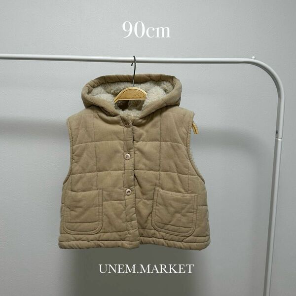 【USED品】ボアコーデュロイベスト / 韓国子供服セレクトショップ