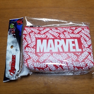 [ бесплатная доставка ]ma- bell сумка MARVEL красный × белый красный косметичка длина 11cm× ширина 16cm( бесплатная доставка по всей стране * Yu-Mail отправка )