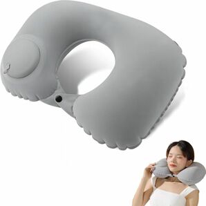 【新品】旅行用枕　キャンプ用枕　軽量エア枕　簡易枕　コンパクト