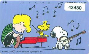 43480* Snoopy telephone card *