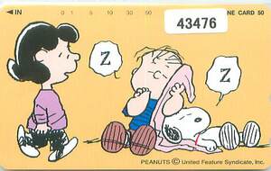 43476* Snoopy telephone card *