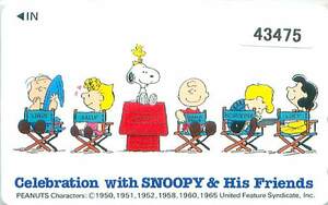 43475* Snoopy telephone card *