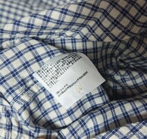 ユニクロ　UNIQLO　チェックロングワンピース　シャツワンピース　ワンピ　青系　美品　長袖　XL_画像4