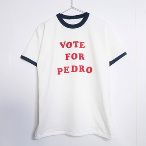 L ナポレオン ダイナマイト VOTE FOR PEDRO リンガー Tシャツ