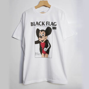 L BLACK FLAG ブラック・フラッグTシャツ 野村訓市 ミッキーマウス