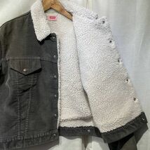 90s Levi’s コーデュロイ ボア ジャケット USA製 グレー ビンテージ 70505 70506_画像8