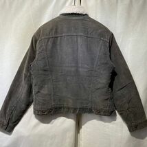 90s Levi’s コーデュロイ ボア ジャケット USA製 グレー ビンテージ 70505 70506_画像6