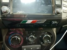 イタリア 国旗 2セット アルミ ステッカー デカール カスタム アクセサリー FIAT フィアット 500 チンクエチェント パンダ 500C 500X _画像4