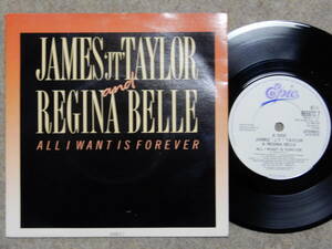 James Taylor & Regina Belle-All I Want Is Forever★英Orig.美品7”/マト1