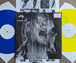 Nirvana-Roskilde '92★限定30テスト・プレス白黒ポスター・カヴァー&カラー2LP