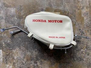 ホンダ CUB カブ スーパーカブ C100 CA100 C102 CA102 C105 C50 レッグシールド バッグ フロントカバー赤文字 白 honda vela_parts 0387