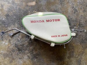 ホンダ CUB カブ スーパーカブ C100 CA100 C102 CA102 C105 CD105 C50 レッグシールド バッグ フロントカバー 緑 白 honda vela_parts 0389