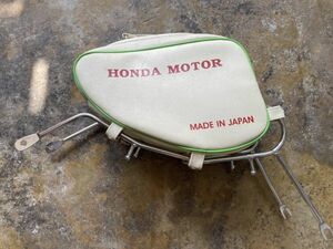 ホンダ CUB カブ スーパーカブ C50 C65 C70 C90 CM90 CM91 レッグシールド バッグ フロントカバー 白 緑ライン honda vela_parts 0390