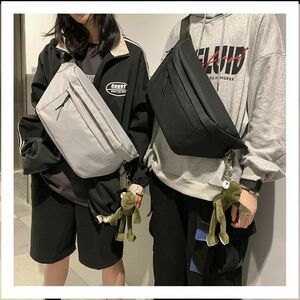  body bag shoulder bag many storage Korea black light high capacity man and woman use light weight 