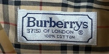 未使用UK買付バーバリーBURBERRY刺＆ノバチェック長袖ボボタンダウンシャツ★ライトキャメル★S_画像3