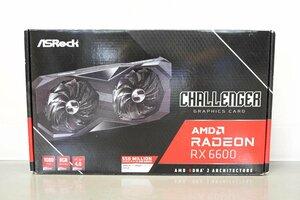 1円～ 【美品】国内正規品 ASRock グラフィックボード AMD Radeon RX6600 GDDR6 8GB 搭載モデル RX6600 CLD 8G