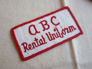 ビンテージ a b c Rental Uniform ワッペン/パッチ 企業 USA 古着 アメリカ アメカジ カスタム キャップ ワークシャツ 254