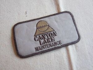 ビンテージ CANYON LAKE MAINTENANCE キャニオン レイク メンテナンス ワッペン/パッチ 企業 USA 古着 アメリカ アメカジ キャップ 254