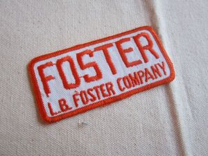 【中古】ビンテージ FOSTER L.B. FOSTER COMPANY ワッペン/パッチ 企業 USA 古着 アメリカ アメカジ ワークシャツ トラッカーキャップ 254