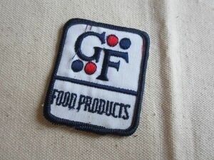ビンテージ GF FOOD PRODUCTS Rare General Foods 食品会社 ワッペン/パッチ 企業 USA 古着 アメリカ アメカジ キャップ ワークシャツ 256