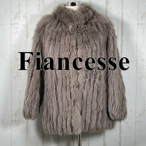 【美品】Fiancesse フィアンセス 金サガ NANAWA FURミンクコート グレー