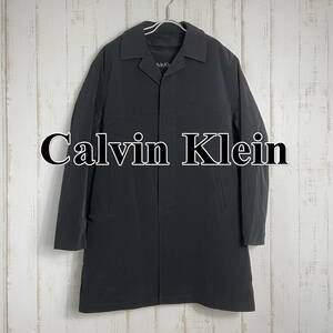 【美品】CalvinKlein カルバンクライン チェスターコート 黒