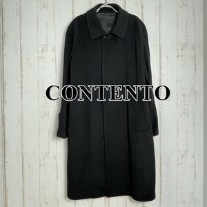 【美品】CONTENTO コンテント ステンカラーコート 黒