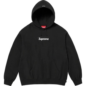 新品/即日発送/国内正規 Mサイズ 23AW Supreme box logo hooded sweatshirt Black 黒 ボックスロゴ フード パーカー スウェット