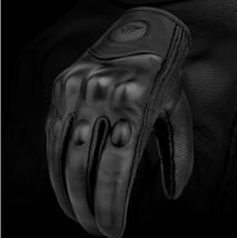 最安値　送料無料　MOTOWOLF バイクグローブ サイクリンググローブ 革手袋 レザー 新品 ブラック　Lサイズ _画像4
