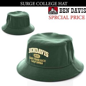 BEN DAVIS【新品・未使用】SURGE COLLEGE HATカレッジロゴ風刺繍のハット