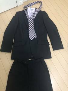 卒業式 フォーマル 男の子 スーツ 黒 OLVER HOUSEフォーマルスーツ 160