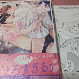 ☆みだらな猫は愛に酔いしれる アニメイト特典(リーフレット)付☆嶋ニ★1/25新刊・美品★