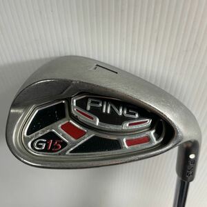 希少スペック 単品ロブウェッジ PING G15 LW 白ドット N.S.PRO 850GH Rフレックス ピン NS 番1700