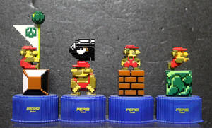  present . thing! Pepsi-Cola [ Super Mario Brothers dot bottle cap collection ]4 kind |1 stand,2 swim,3 flag,6 killer 