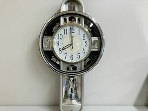 （L-1） CITIZEN シチズン壁掛け メロディ付き　時計（10曲入り） クォーツからくり時計当時物