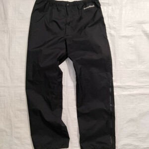 モンベル montbellレインダンサー パンツ rain dancer pants ゴアテックス　goretex 防水　登山　アウトドア用　パンツ　黒　XL MONTBELL 