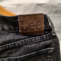 リー　LEE Lee 5pk black DENIM Jeansブラック　ジーンズ 黒　30 ストレート　ブラックジーンズ　black jeans メキシコ製　usa企画　_画像9