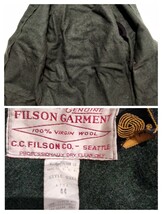 80〜90年代 FILSON Double Mackinaw Cruiserフィルソン　ダブルマッキノウ　クルーザー　ジャケット フォレストグリーン　44 XL 肉厚　usa_画像9