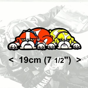 送料無料 Valentino Rossi Dog Sticker バレンティーノ・ロッシ ドクター ドッグ 犬 ステッカー シール デカール 2枚セット 19cm