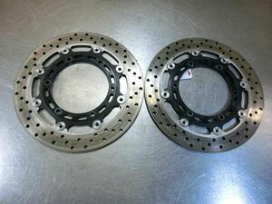 YZF-R1 フロントブレーキディスク左右セット、外径298mm☆5PW、YZFR1、逆車