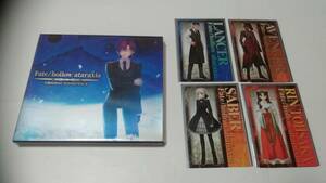 Fate / hollow ataraxia ORIGINAL SOUND TRACK 初回生産分（セイバーオルタ＆ランサー＆アベンジャー＆凛）キャラクターカード全４種