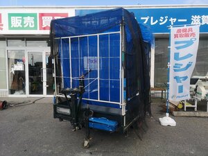 （滋賀） 熊谷農機 ぬかまきトレーラー 電動シャッター リモコンあり 容量750kg スイングヒッチ 中古 滋賀県より直接引取りのみ