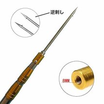 【在庫品のみ】 長さ17ｃｍ 8ｍｍ手銛 ステンレス鋼釣り槍 銛先 魚突き 2枚入 スピアフィッシング 銛 持ち運び便利 魚 ス_画像3