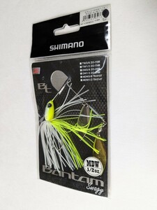 新品　　シマノ　　　バンタム　スウェジー　1/2オンス　　　　　チャートホワイト